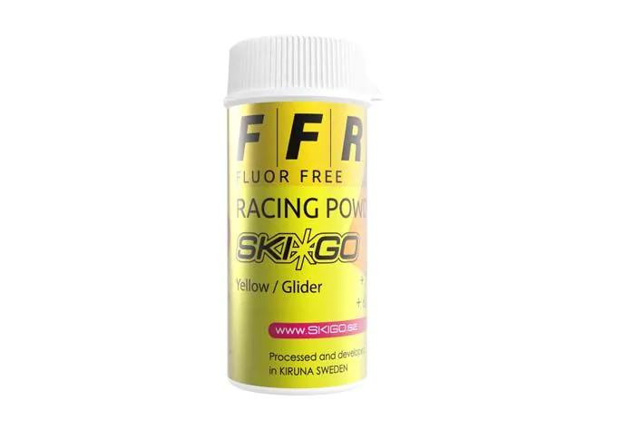 スキー SKI GO Racing Powder Ski-Go FFR Racing Yellow Powder +20-1°C, 75ml | Skiwax Europe