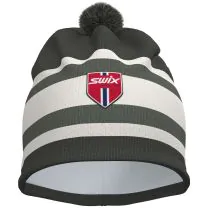 SWIX Tradition Light Beanie, Dark Olive/White