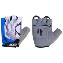STG Bike gloves, white/blue