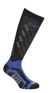 Spring Ski Race Socks, Black/Blue